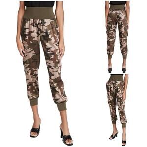 cinq a sept GILES Brown Camo Print PANT SZ L $265.00